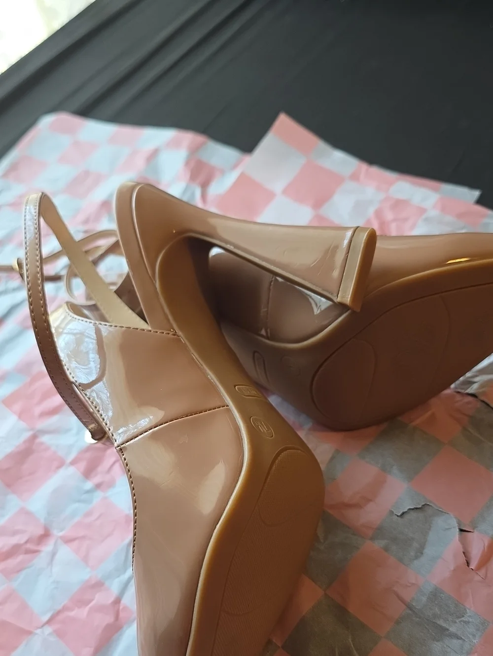 Nine West Pointed Toe Slingback Heels in Brown